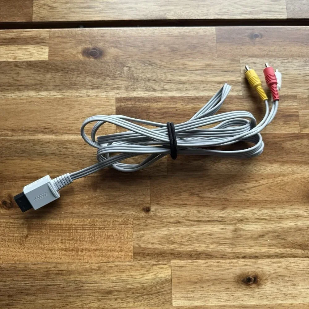 OEM Nintendo Wii AV RCA Audio Video Composite Cable‎ TV Connecting Cord RVL-009